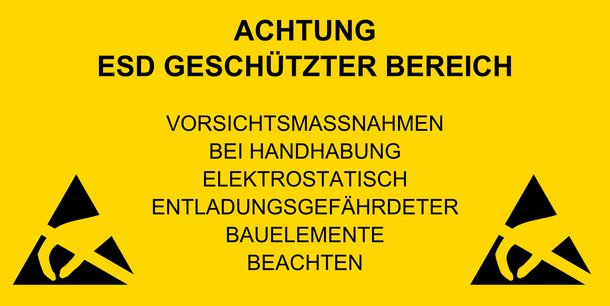 ESD Warnhinweis